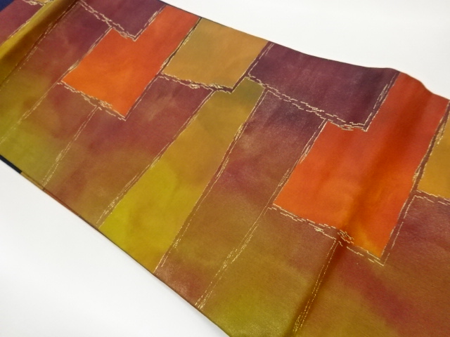 JAPANESE NAGOYA OBI / WOVEN GEOMETRIC
